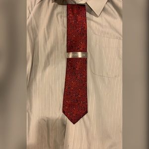 Clovington Floral print neck tie